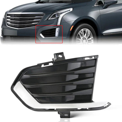 Front Left Fog Light Cover Black for Cadillac XT5 (2017-2022)