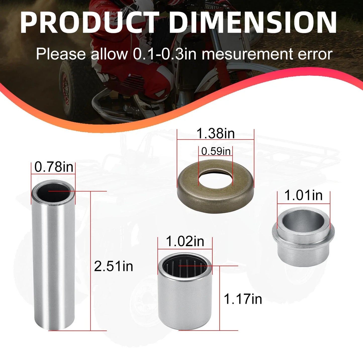 Swing Arm Bearing Seal Kit for Honda ATC250R TRX250R (1985–1987)