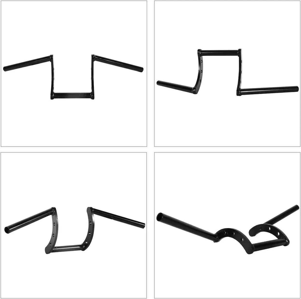 25MM Black Z Bar Drag Handlebars for Honda Motorcycle