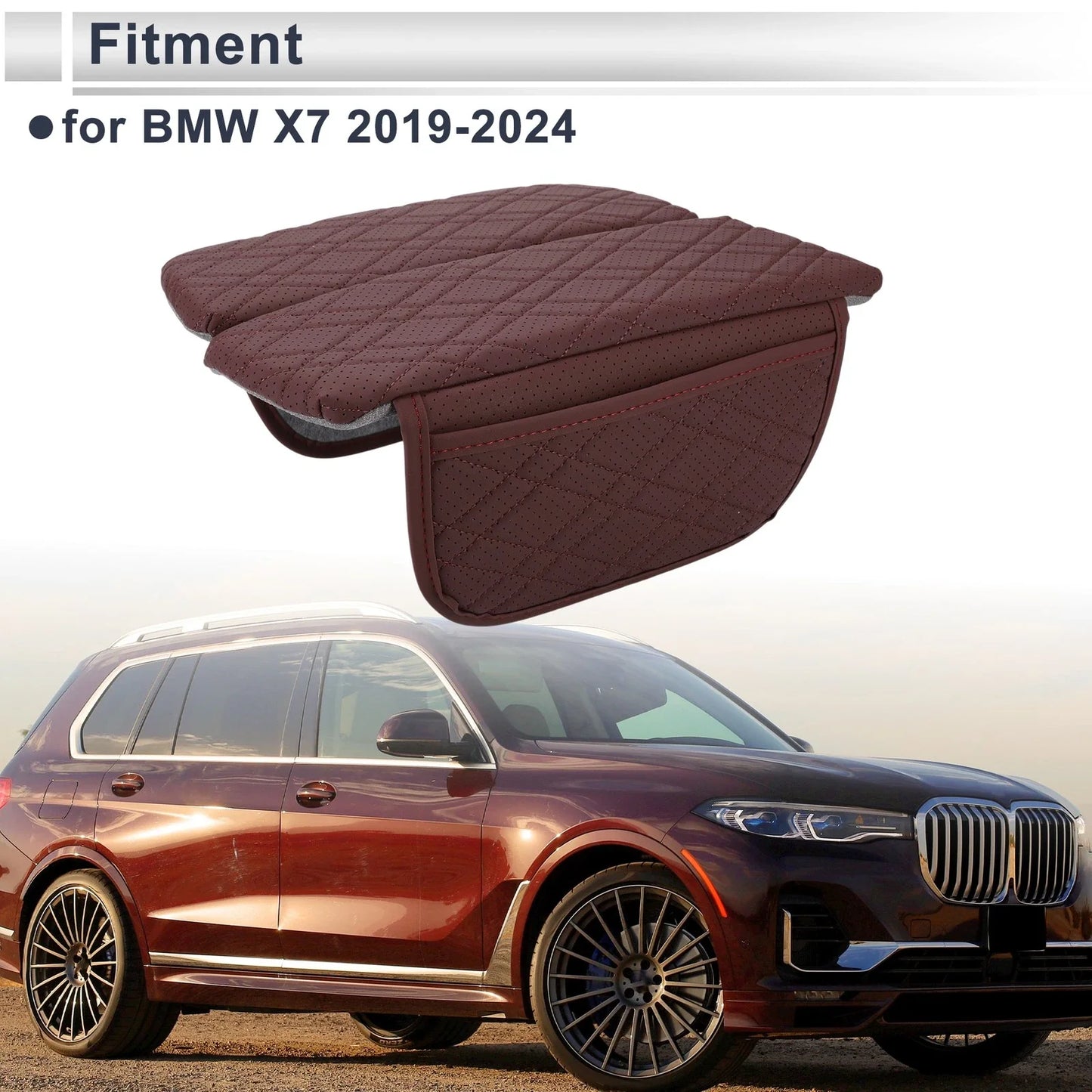 Center Console Cover with Storage Bag for BMW X7 (2019 - 2024)