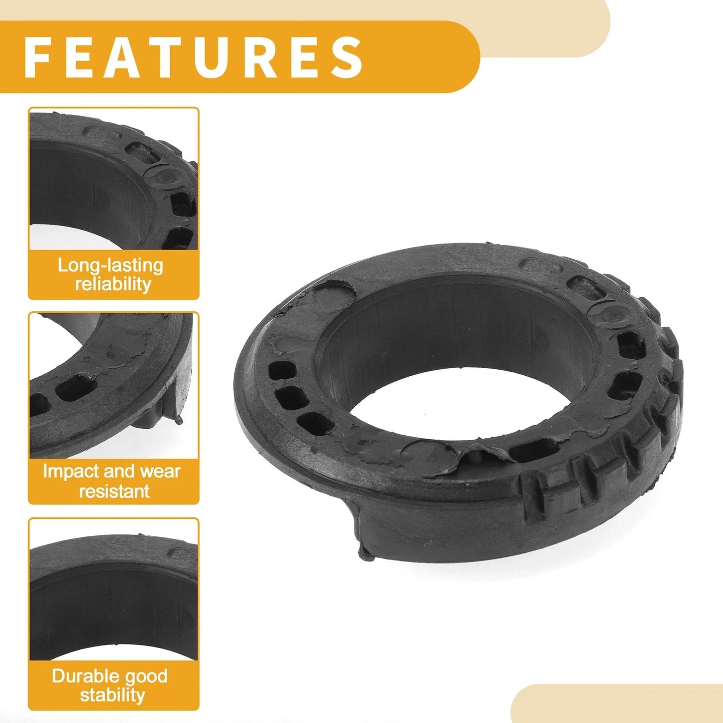 Lower Coil Spring Insulators Rubber 1 Pc for BMW 740i (2011-2015)