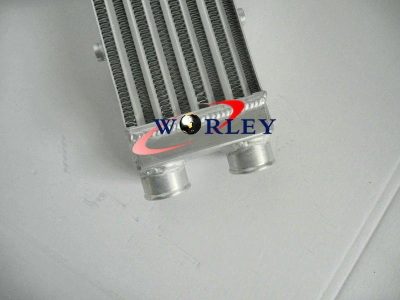 Aluminum Turbo Intercooler 2" 550x140x80mm + Piping Blue Hose Kits