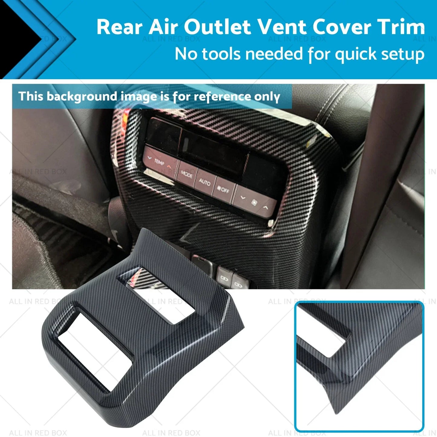 Rear Air Outlet Vent Cover Trim for Toyota Prado LC250 (2024)