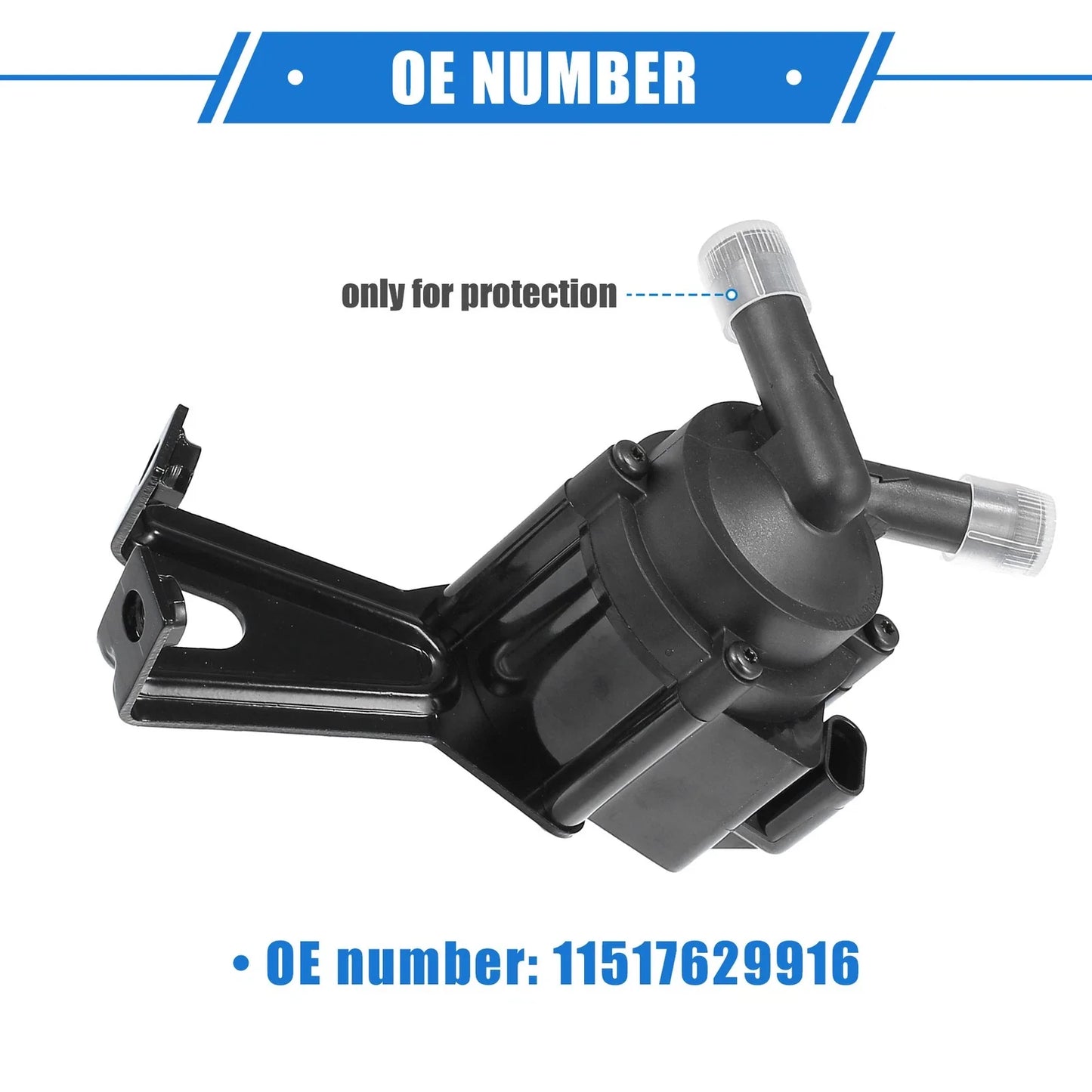 Auxiliary Engine Water Pump Cooling Inverter for BMW 550i M5 M6 X5 Black