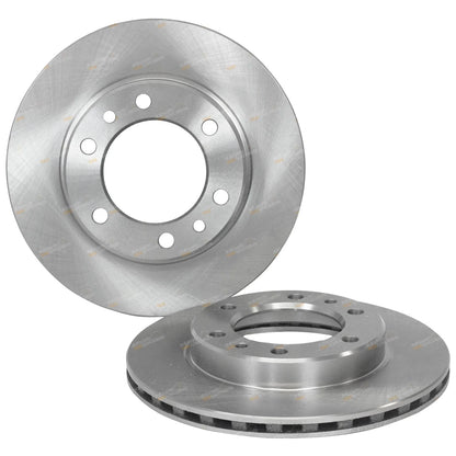 2 x Front Disc Rotors + Brake Pads for Hilux (1988–1997)