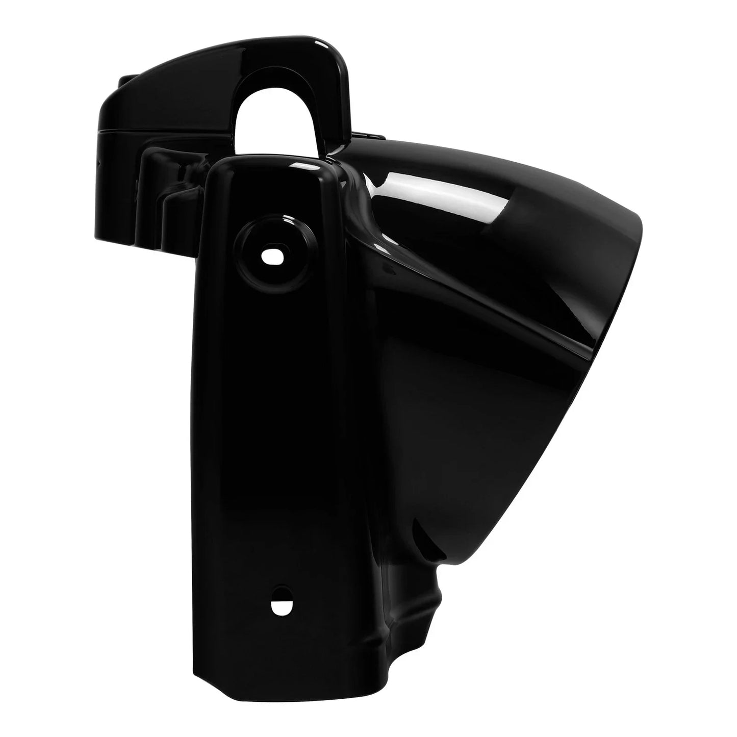 Black 7" Round Headlight Nacelle Cover for Harley Touring Road King (2014-2025)