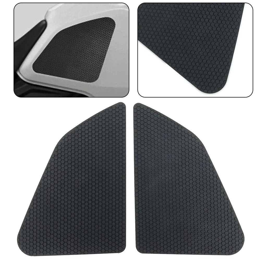 2 x Rubber Knee Anti-Slip Pad Sticker for DUCATI DESERT X (2022–2024)
