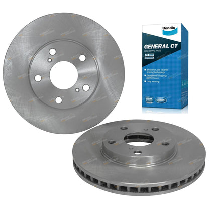 Front Disc Rotors + GCT Pads for Toyota Avalon (2003–2005)