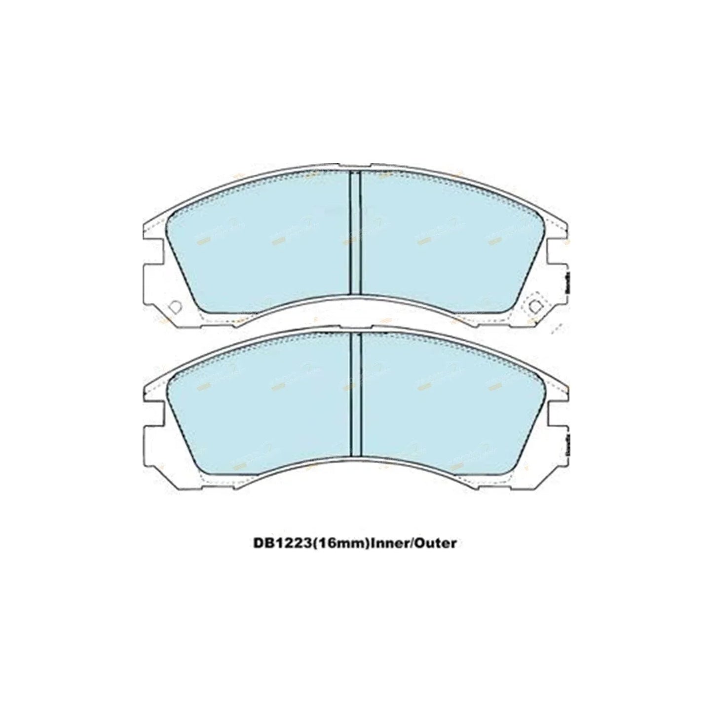 4WD Front Disc Brake Pads Set for Mitsubishi Legnum EC5W (1996-2002)