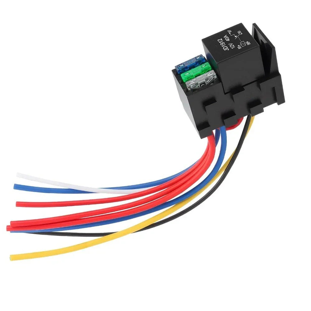 3 x 12V 40A Fuse Relay Kit for Cars, Trucks, Marine, Boats, Jeep