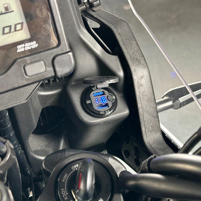 3.0 Quick Charger Dual USB Power Socket for Yamaha Tenere 700 (2019-2023)
