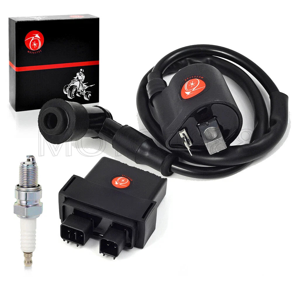 Ignition Coil Spark Plug & CDI Box for Yamaha Raptor 50 YFM50R (2004–2008)