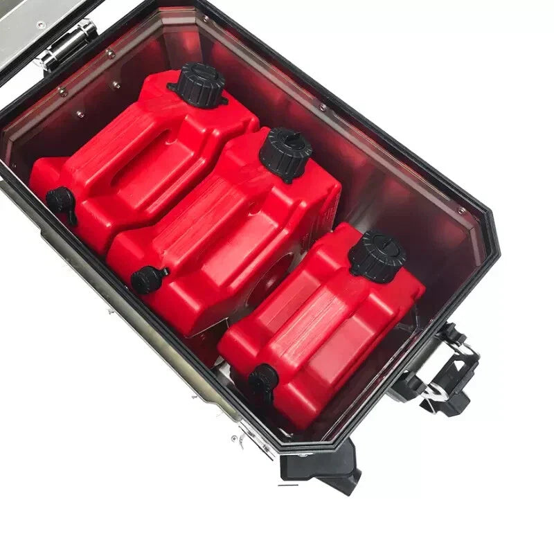 5L Red Jerry Can Fuel Tank for Car Motorcycle - Lock & Key