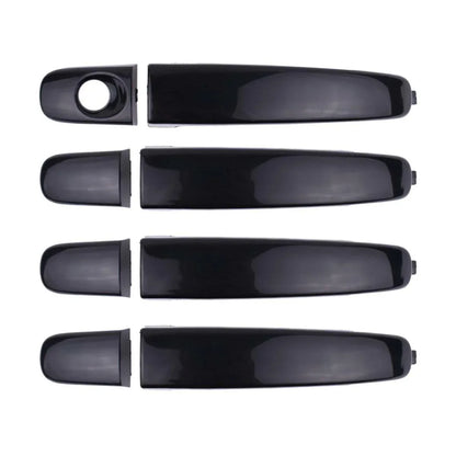 Exterior Door Handle Gloss Black Set 4 Fits Ford Ranger Mazda BT-50 2012-18 D06