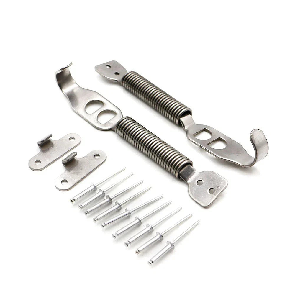 Stainless Steel Racing Bonnet Hook Pin Lock Kit