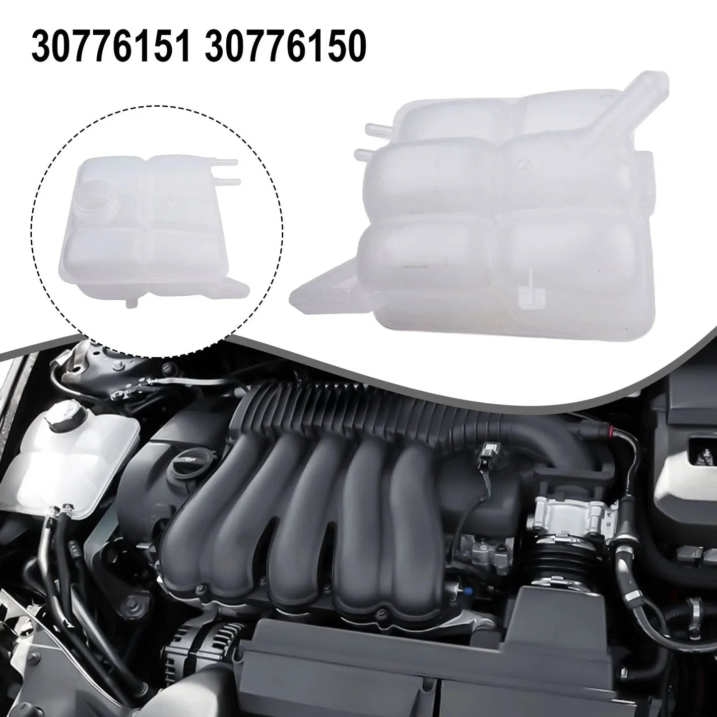 Radiator Expansion Tank for VOLVO S40 V50 (2004–2012)