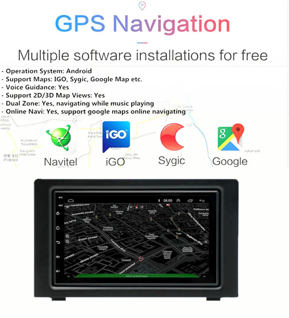 7" Android 12 Radio Stereo GPS Navigation for 2007-2011 SAAB 9-3 93