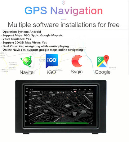 7" Android 12 Radio Stereo GPS Navigation for 2007-2011 SAAB 9-3 93