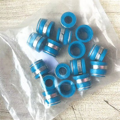 16 Pcs Valve Stem Oil Seal Kit for SBC BBC SBF BBF Engine 11/32” X .500”