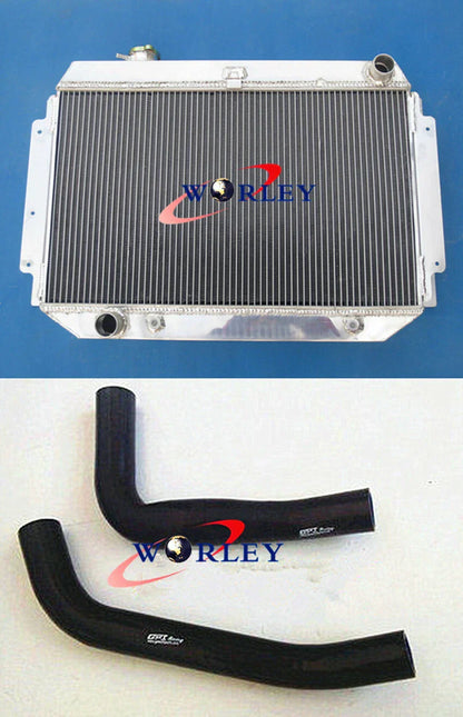 3 Row Aluminum Radiator + Hose for Holden HQ HJ HX HZ 253 308 V8 (1971-1980)
