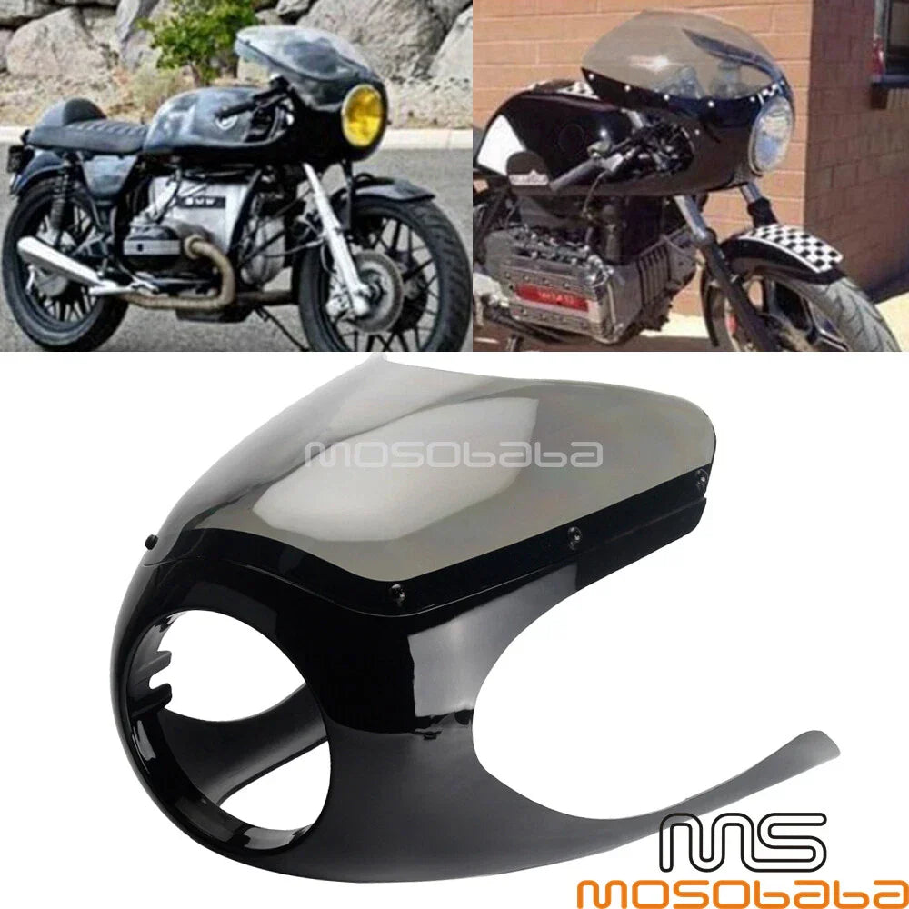 6-1/4" Headlight Fairing for Ducati Scrambler, Yamaha RD, GS, CB, KZ, W 650, BMW R 60