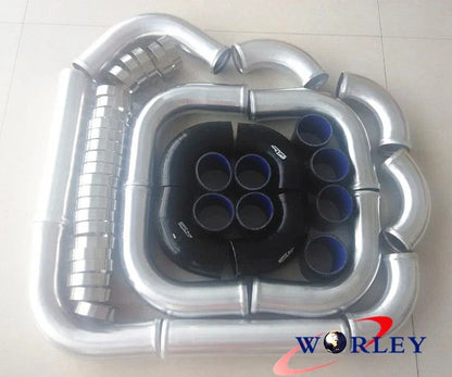 2.5" Universal Turbo Boost Intercooler Piping Kit for Car