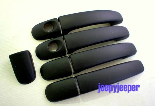 Matte Black Door Handle Cover Trim for Ford Ranger (2012-2018)