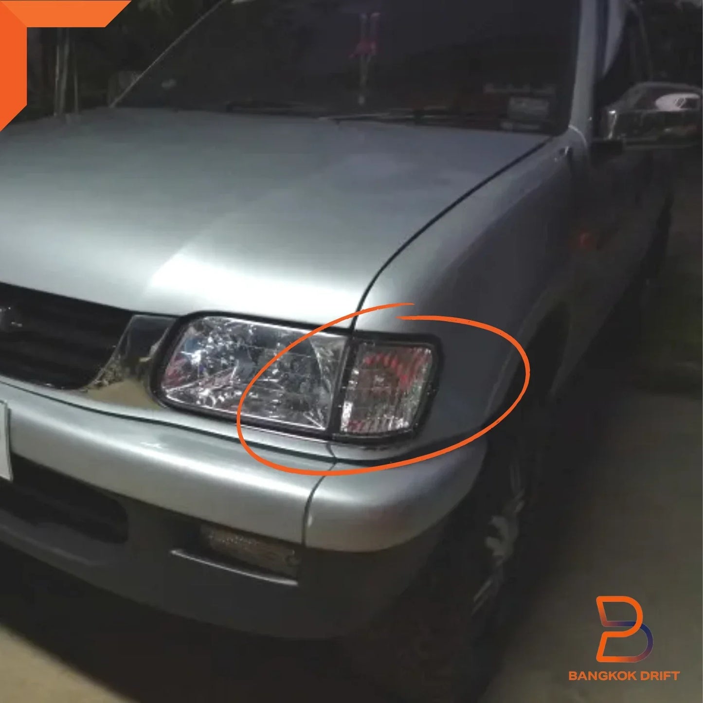 Crystal Lens Black Front Corner Signal Light for Holden Rodeo TF (97-01)