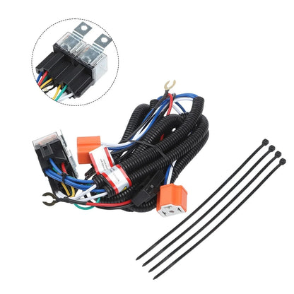 12V 80A Headlight Relay Harness for H6054 H5054 LED Headlights H4