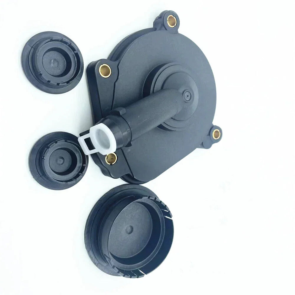 Oil Separator Crankcase Vent Valve Breather Cover & Plug for Benz
