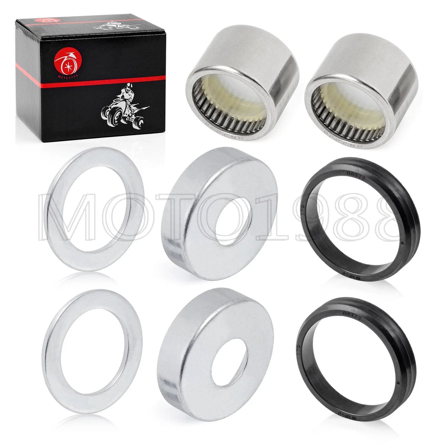 Front Swingarm Bearings SEAL Dust Cap Kit for Yamaha Banshee (1987–2006)