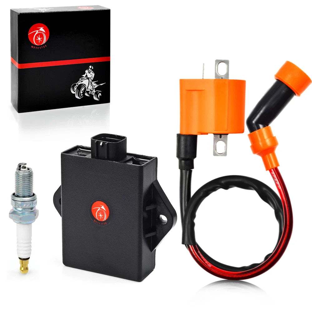 Ignition Coil Spark Plug And CDI Box for Arctic Cat ATV 300 (1998–2005)