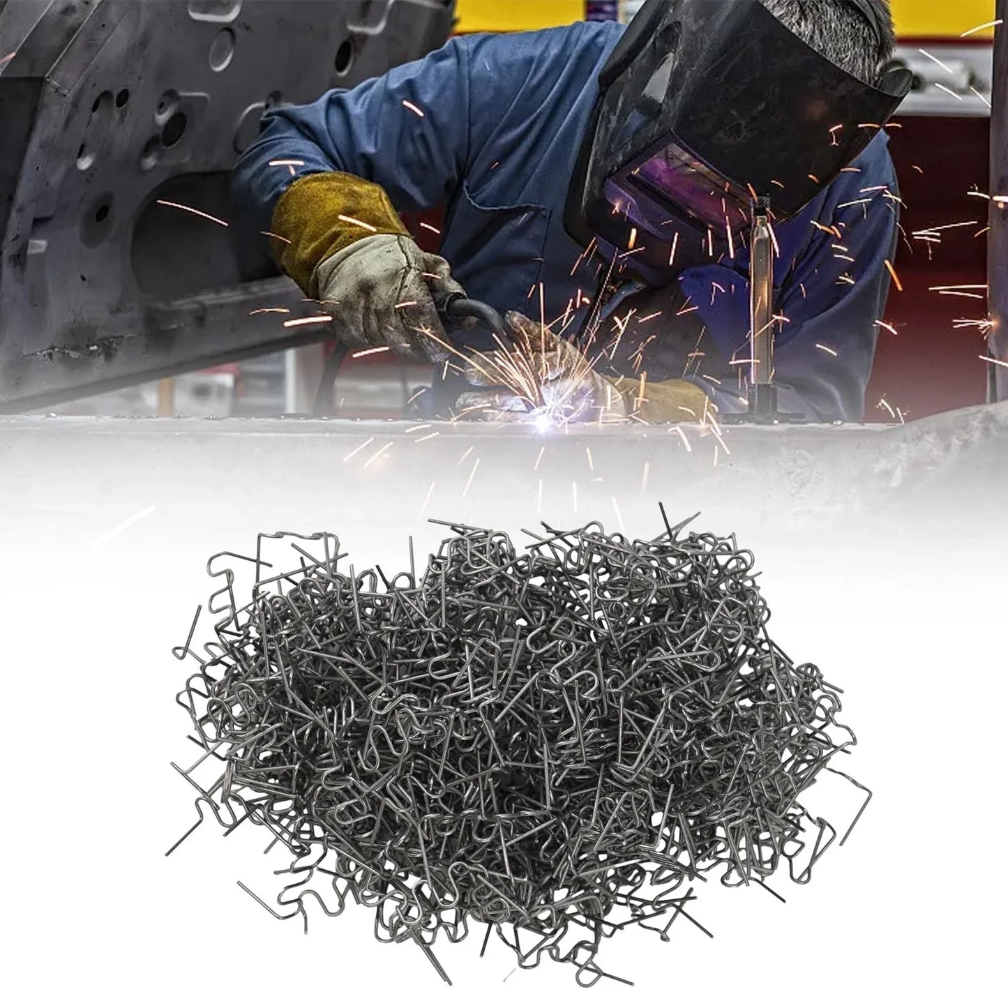 8mm diameter wave hot staples 500pcs for Car bumper repair