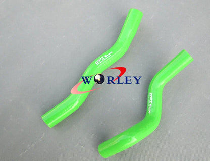 Aluminum Radiator & Green Silicone Hose for Kawasaki KFX450 KFX450R (2008-2012)