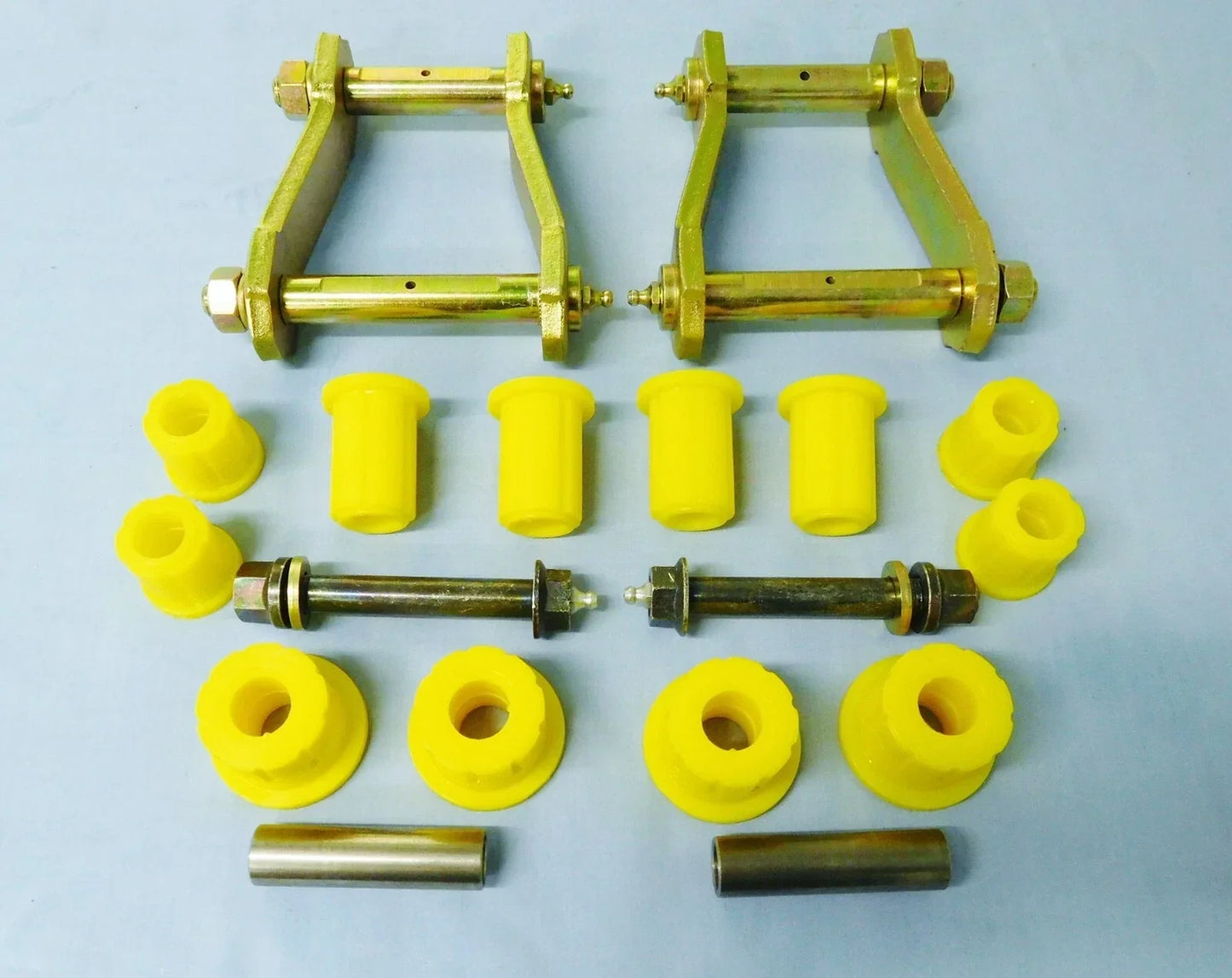 4WD Isuzu D-Max Rear Greasable Shackles, Pins & Poly Bush Kit (2012-2020)