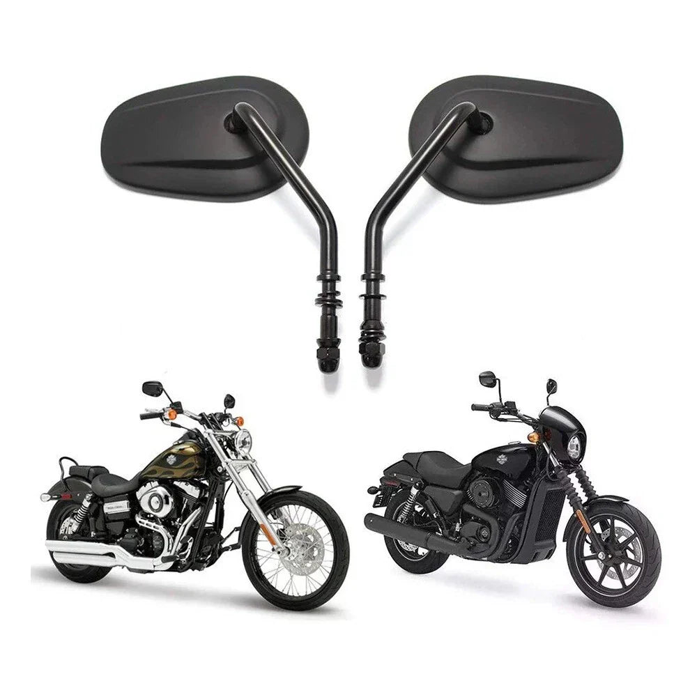 Black Rear View Side Mirror for Harley Davidson Fatboy (1990-2017)