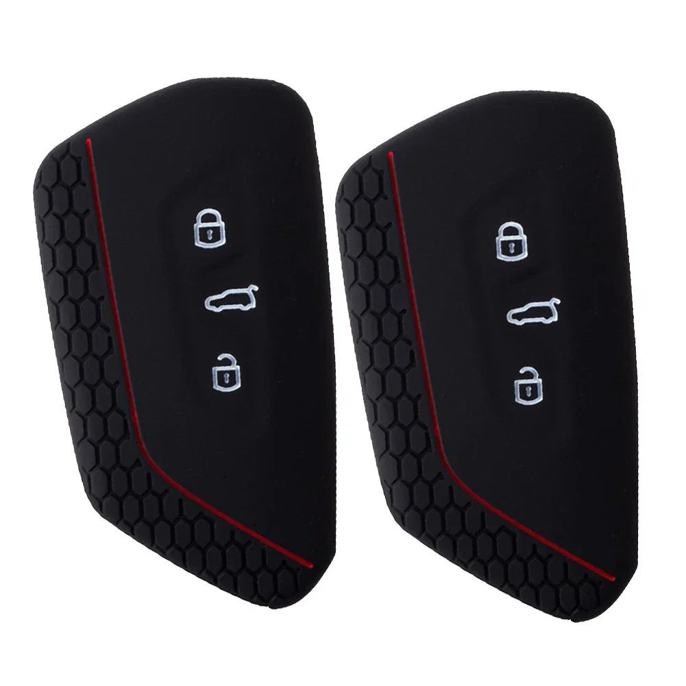 2 Pack / Flexible Silicone Key Covers for Skoda Golf 8