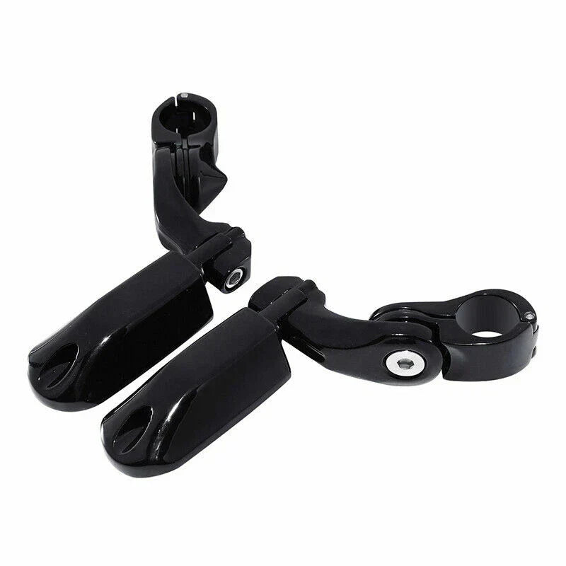 Black Engine Guard Highway Bar Footpegs for Harley Electra Glide (1997-2008)