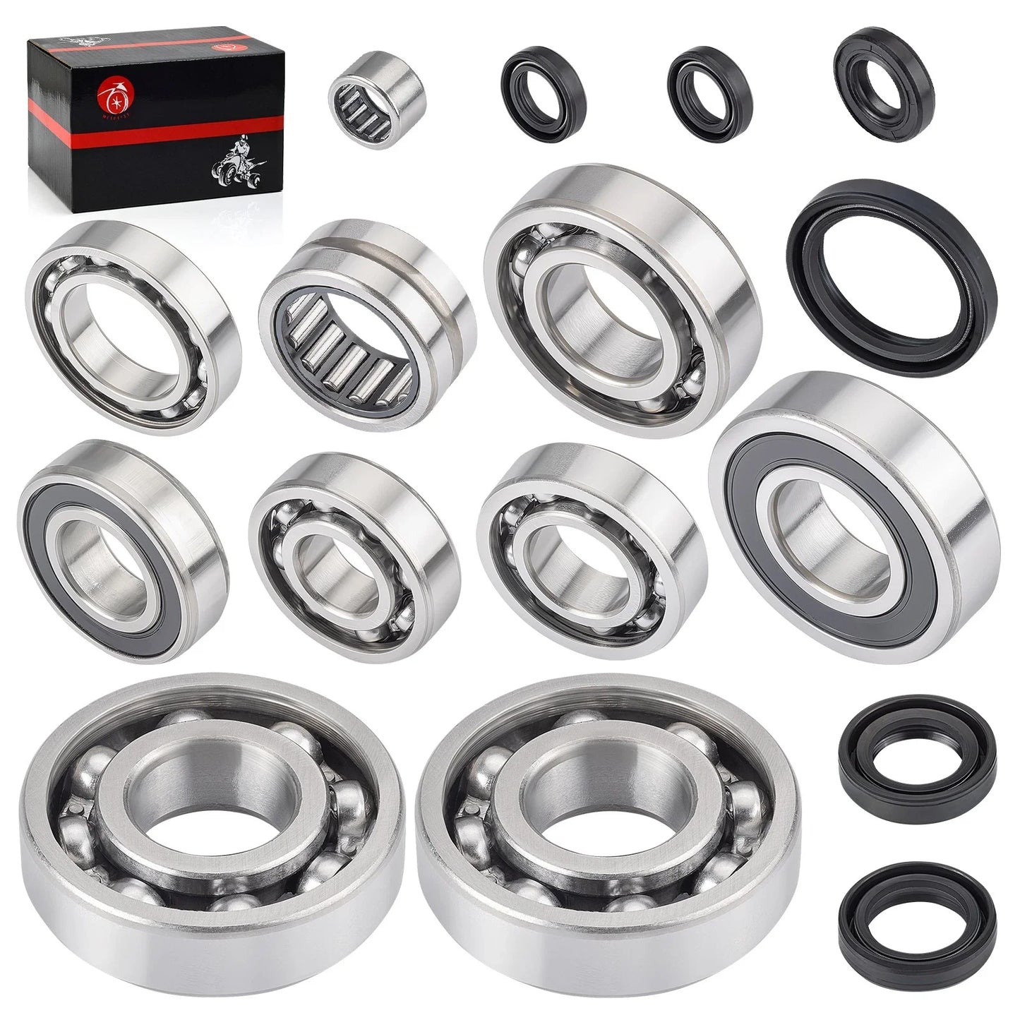 Crankshaft Transmission Bearings with Seals Kit for Yamaha WR400F (1998–2000)