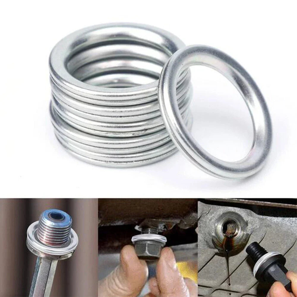 10 x Oil Drain Plug Crush Washer Gasket for Mitsubishi Citroen Peugeot