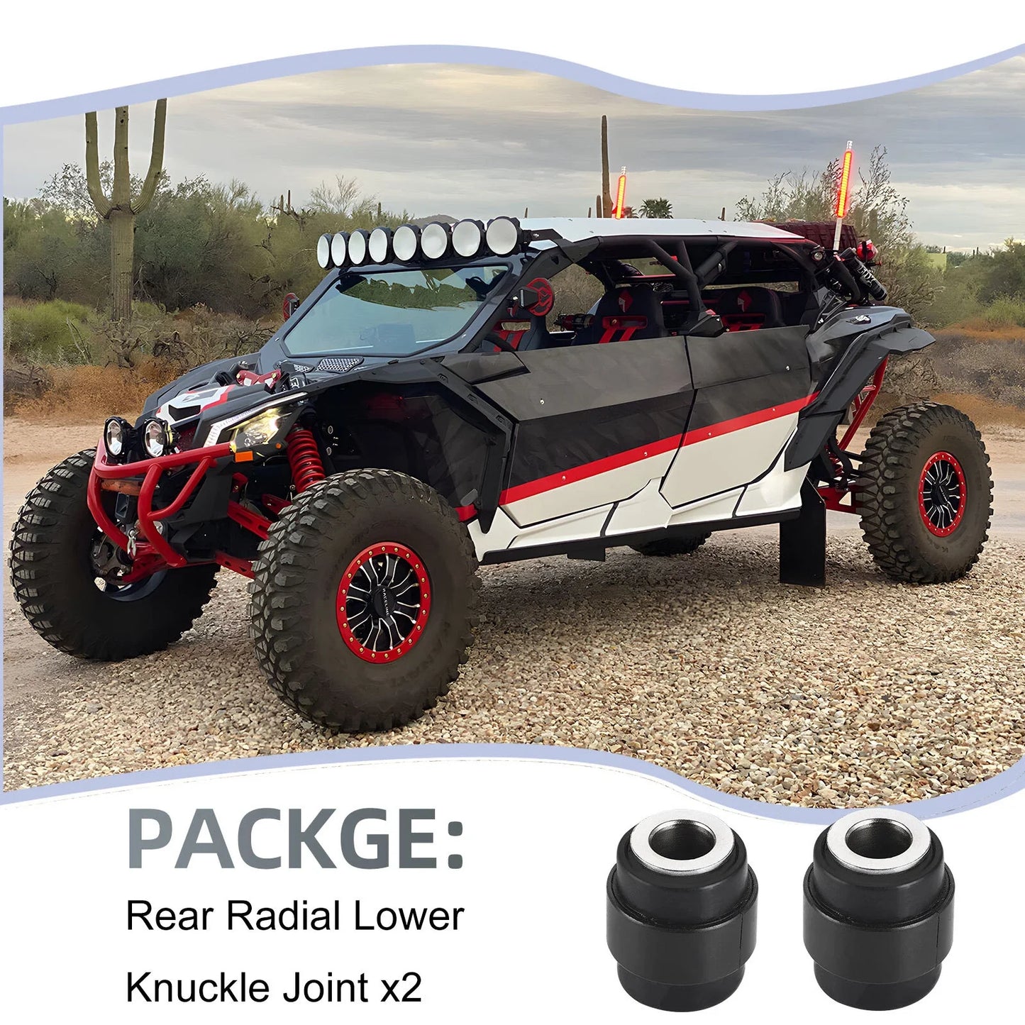 Rear Radial Lower Knuckle Joint for Can-Am Maverick X3 (2017–2026)