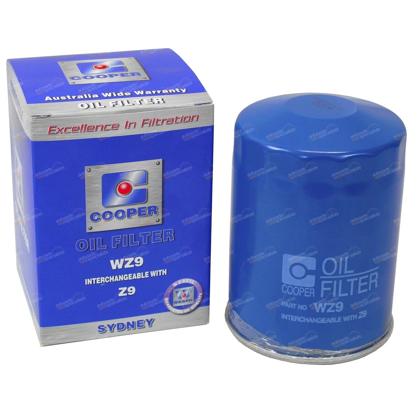 Spin-On Oil Filter for Cooper WZ9 with C1121 Ryco Z9