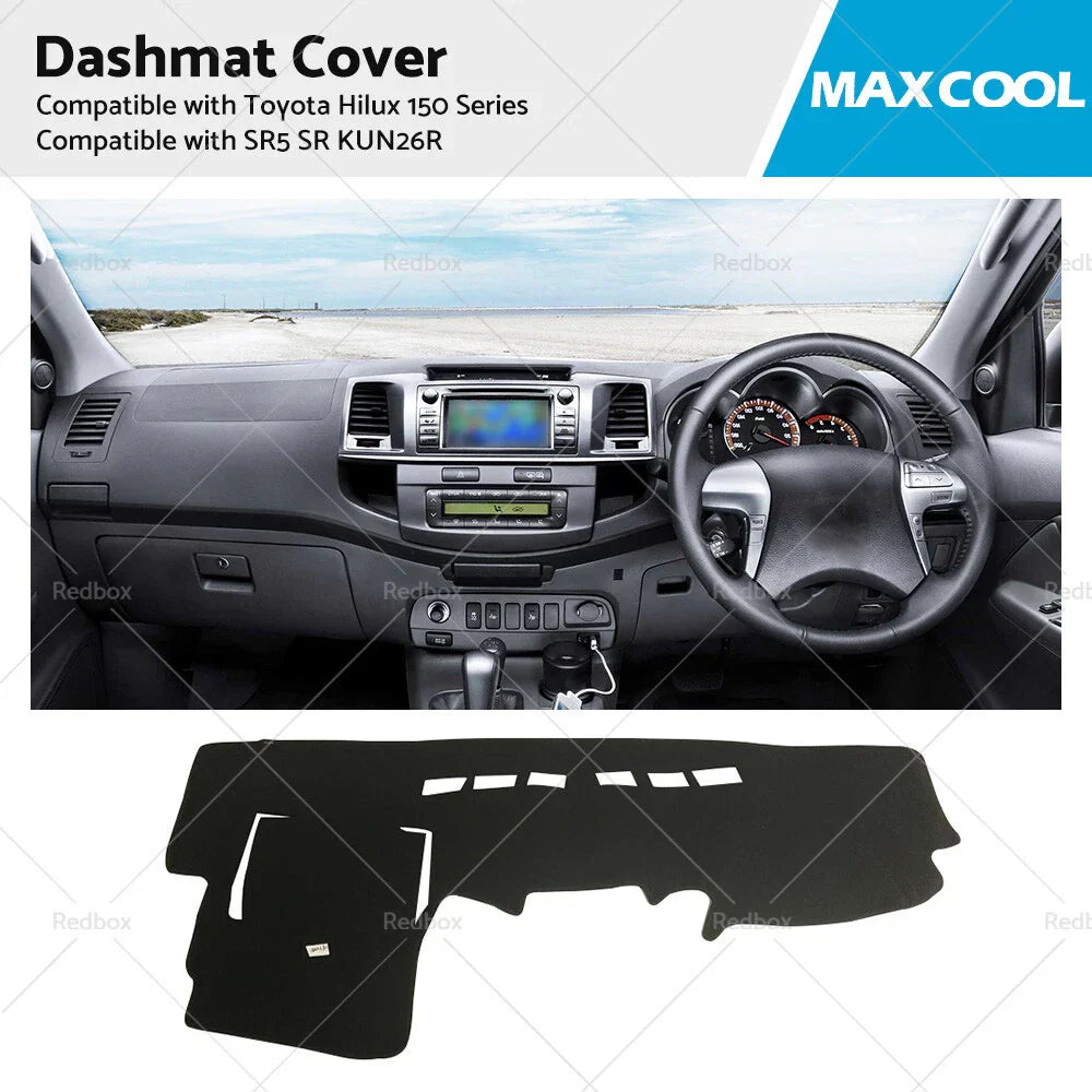 Dashboard Cover Mat for Toyota Hilux 150 Series (2005-2015)