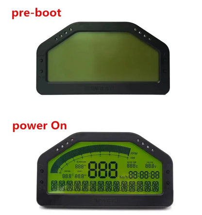 Dash Rally Race Gauge Sensor Set for Car with Bluetooth Digital LCD Display