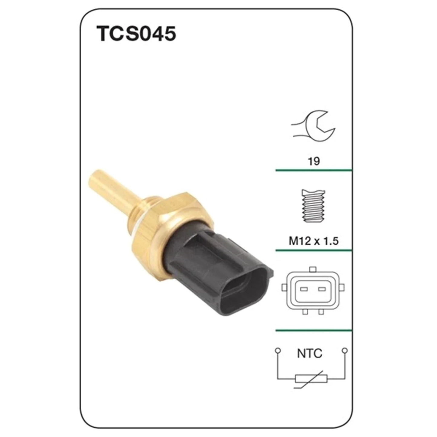 Coolant Temperature ECU Sensor for Ford Raider UV 4cyl 2.6L G6 (1991 - 1997)