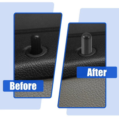 2pcs Door Lock Rod Knob Black for BMW 328i (2007-2013)