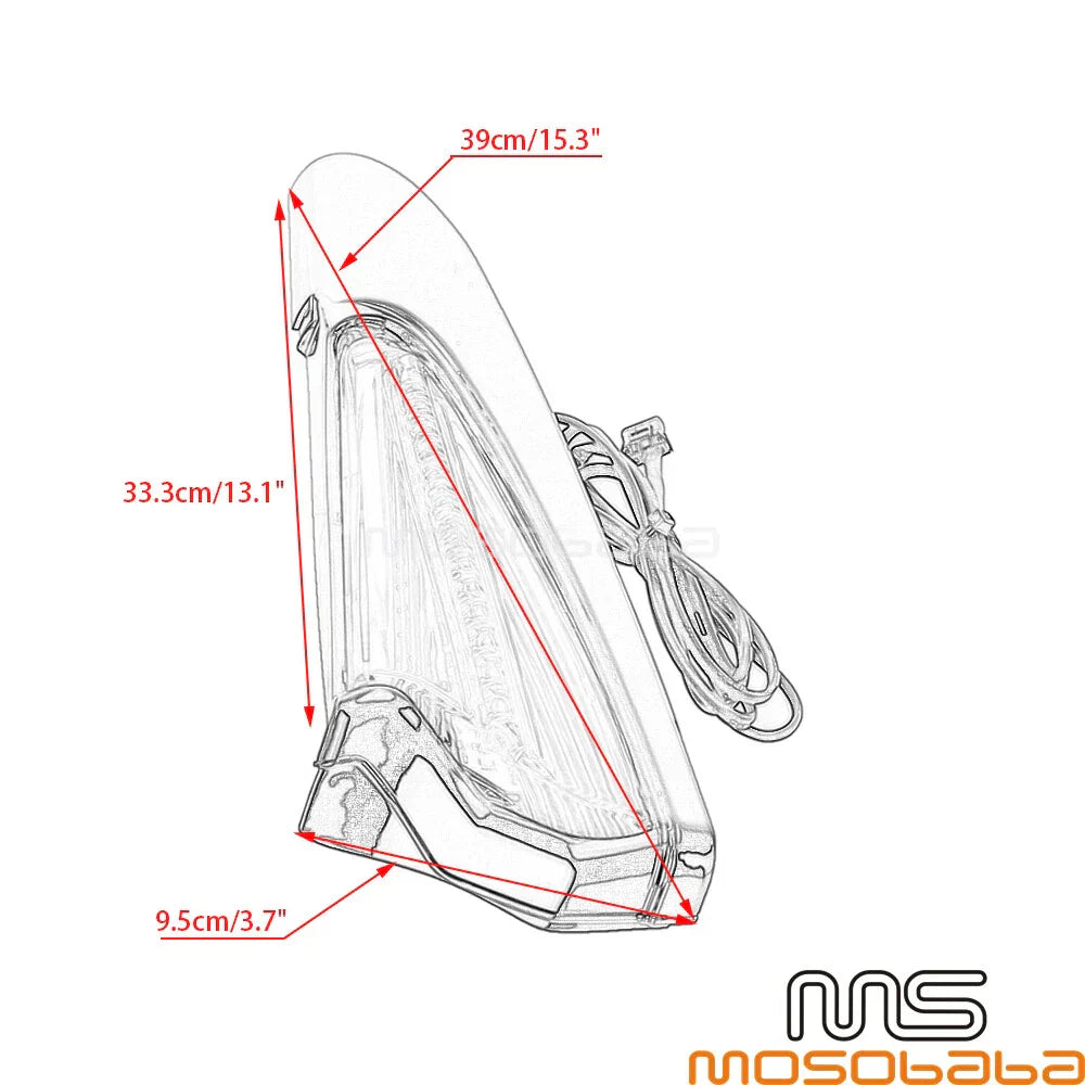 Rear Saddlebag Accent LED Lights for Honda Gold Wing GL1800 Tour (2018-2021)