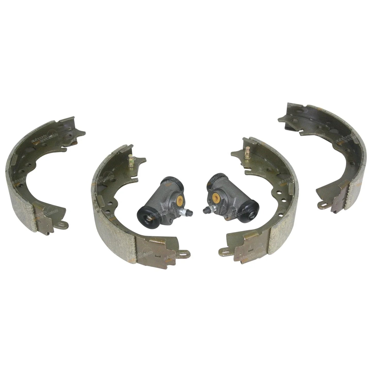 4x Rear Brake Shoes + 2x Wheel Cylinders for Hilux GGN15 KUN16 TGN16 (2005-14)