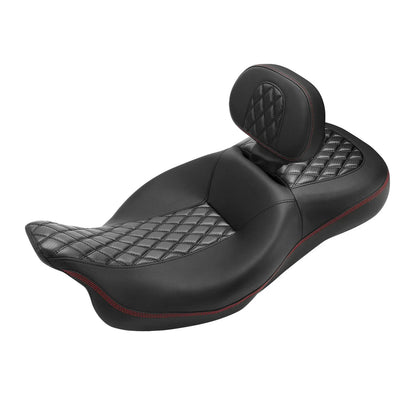 Driver Passenger Seat & Backrest for Harley Touring Road Tri Glide (2009-2023)