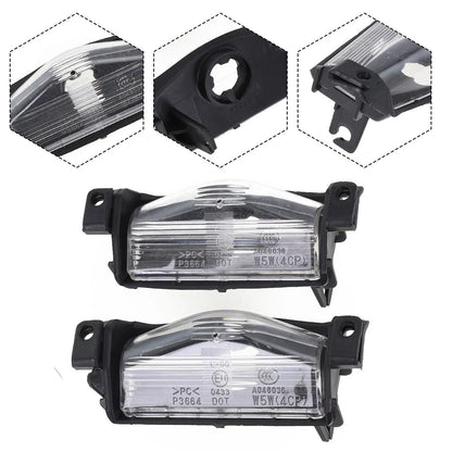 2 x License Plate Light Bumper Lamp Cover for Mazda 3 (2009–2013)